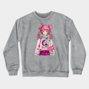 Pink Girl Crewneck Sweatshirt